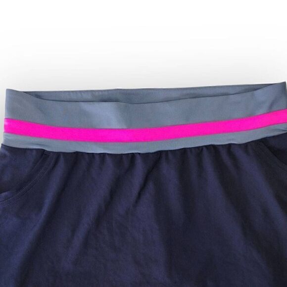 Adidas Climalite Womens Skirt Sz Large‎ Navy Blue Tennis Sport Running Shorts - Picture 5 of 9